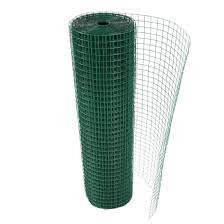 Plastic coated garden mesh 13mm is green and manufactured with green plastic PVC coating onto galvanised steel welded wire mesh. The galvanized steel protects the steel from corrosion and rust and the plastic coating provides additional corrosion resistan