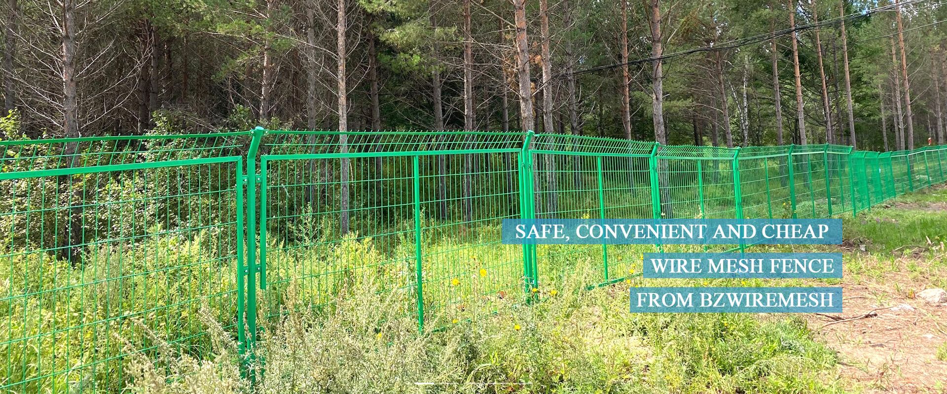 Wire mesh fence applications