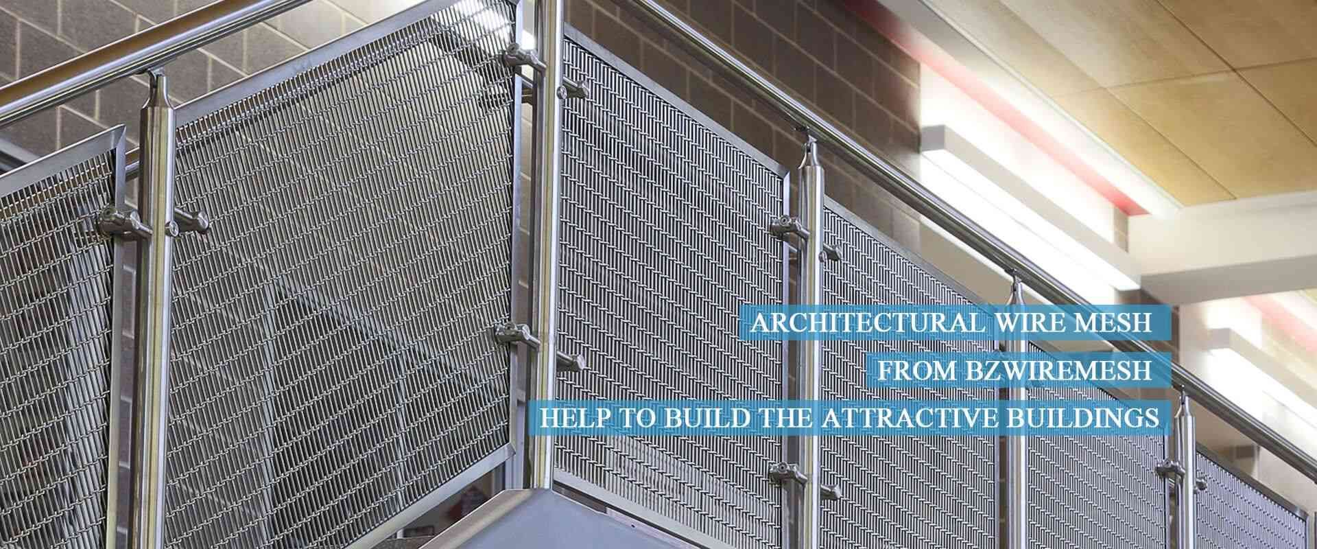 Architectural Wire Mesh Used as Handrail Infills