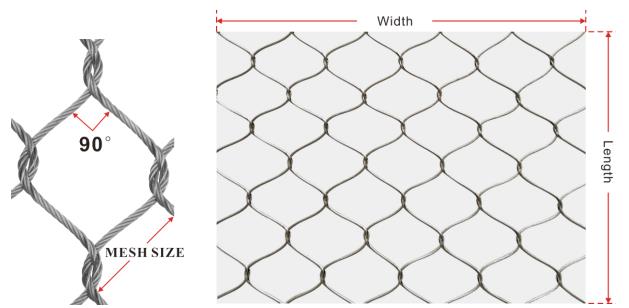 Stainless Steel Cable Mesh, Inter-Woven Type