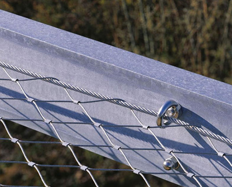 Stainless steel cable safety mesh