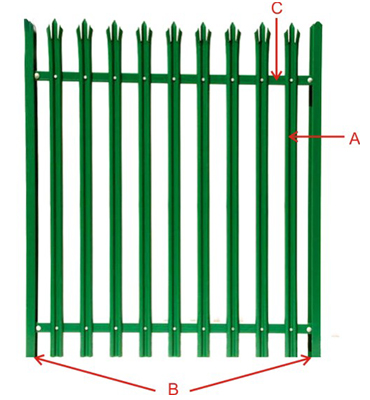 Palisade fence