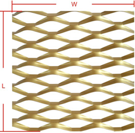 Decorative Expanded Metal Length and Width Marking