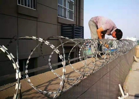 Razor Wire Installation Site