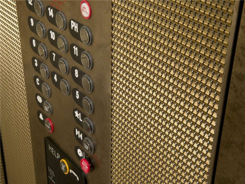 Elevator Cab Mesh Installation Example