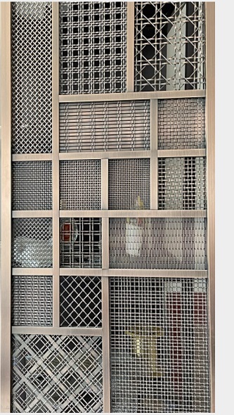 Architectural Woven Wire Mesh Sample Display