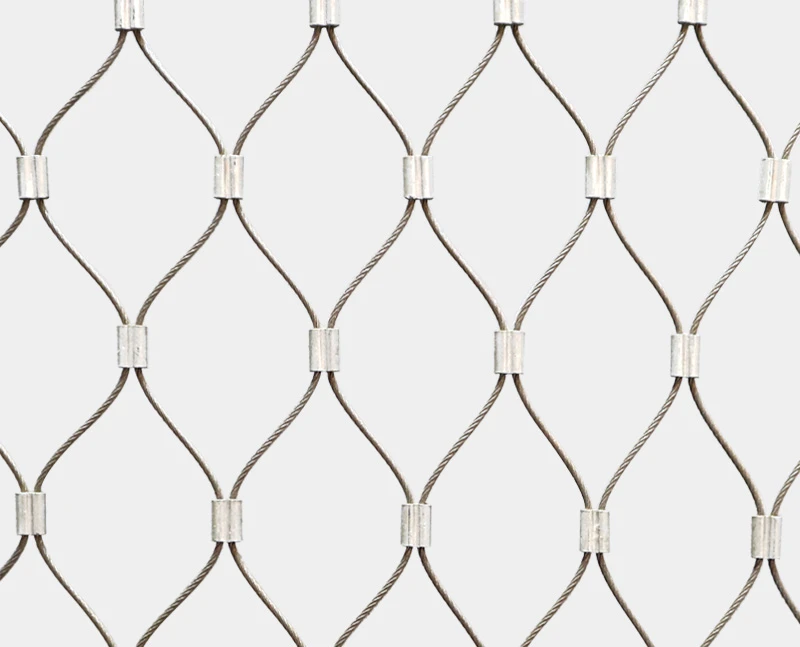Stainless steel cable Al-ferrule mesh