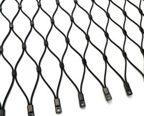 Stainless steel cable black oxided mesh
