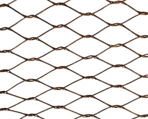 Stainless steel cable bronze oxided mesh