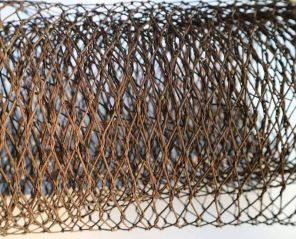 Stainless steel cable bronze oxided mesh