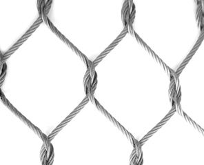 Stainless steel cable inter-woven mesh