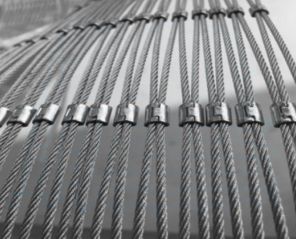 Stainless steel cable opened ferrule mesh