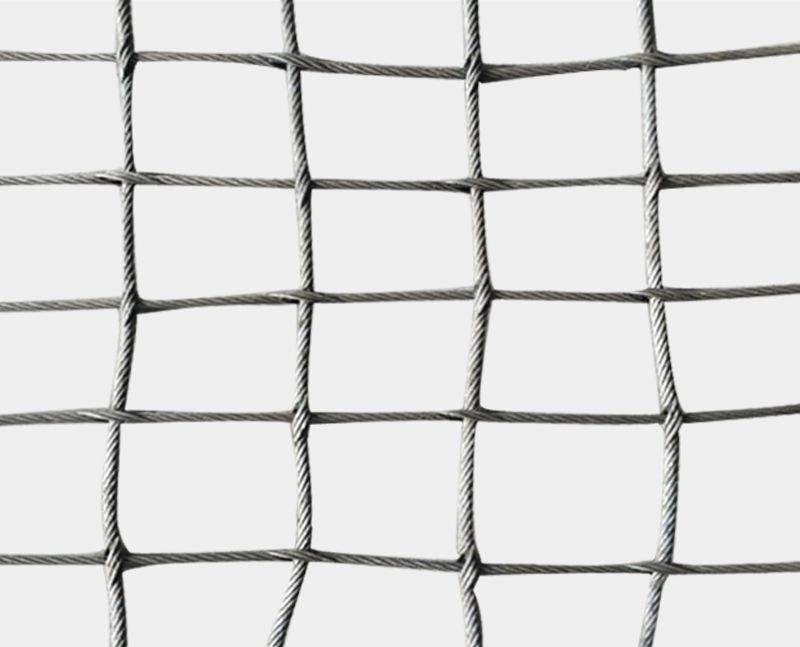 Stainless steel cable square woven mesh