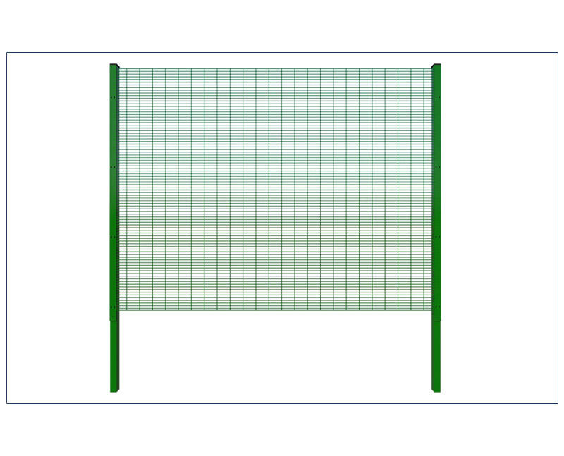 Anti-climb wire mesh fence