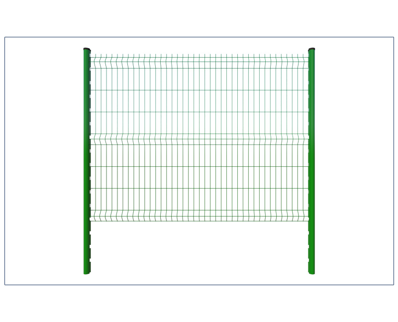 Welded wire mesh fence panels