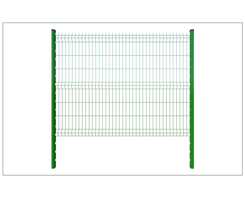 Welded wire mesh fence panels