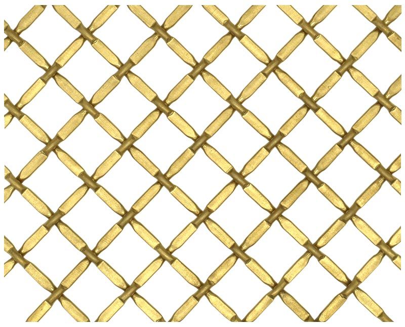 Wire Mesh Burnished Brass Architectural Woven Furniture and