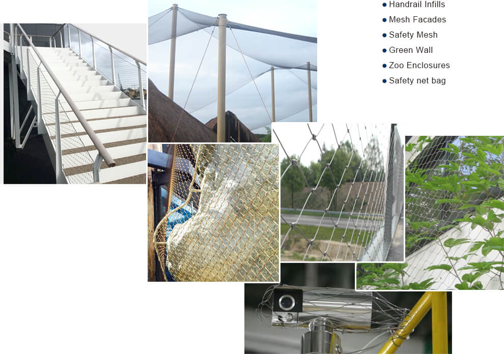 The applications of ss cable mesh The applications of ss cable mesh