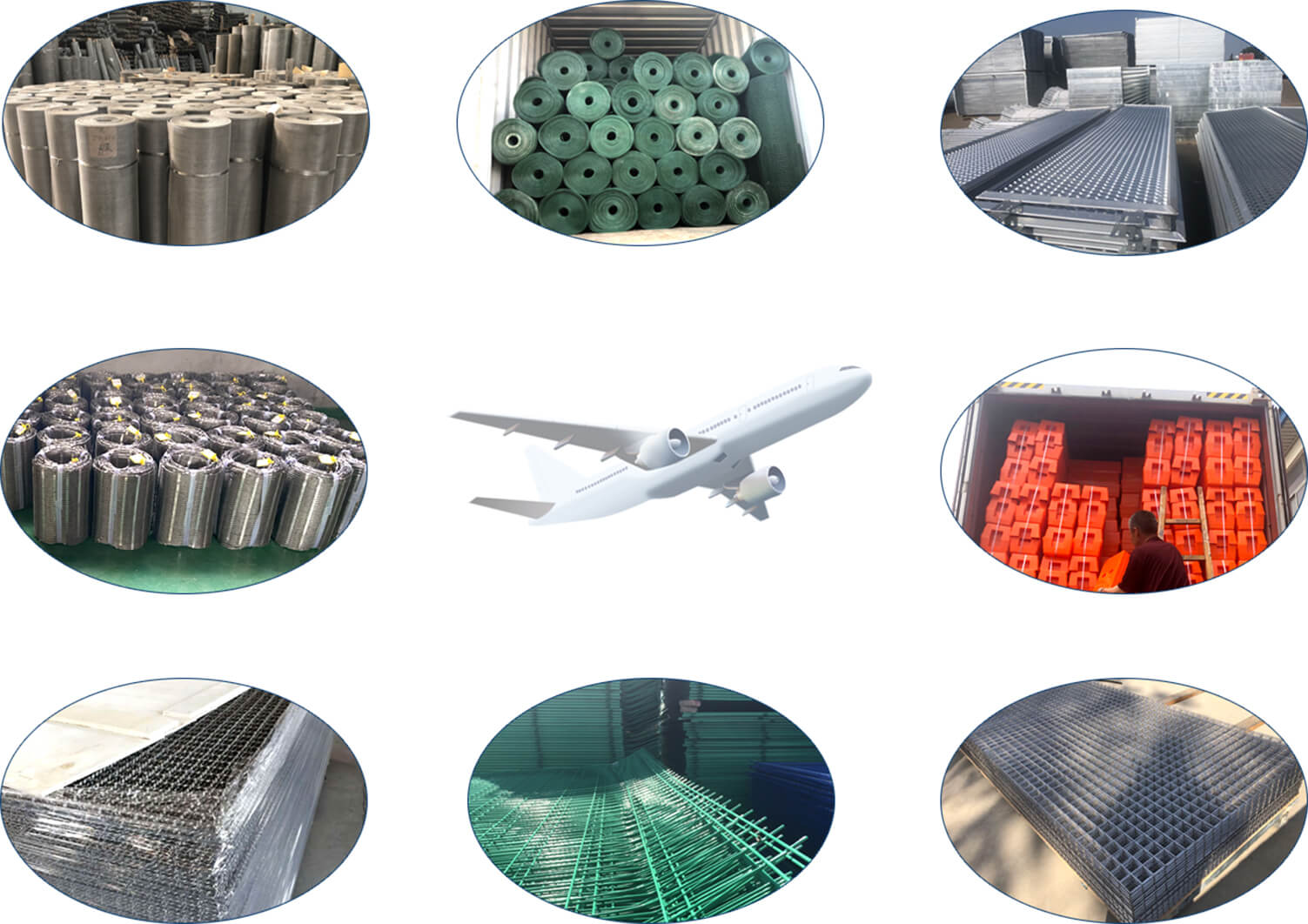 Wire mesh products delivered to all around the world