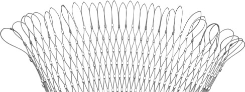 closed edge rope mesh