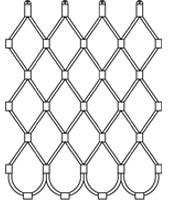 sealed by cable loops with standard ferrule