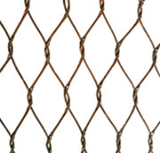 Oxidized Bronze Stainless Steel Cable Mesh